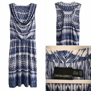 Cynthia Rowley Navy and White Sling Dress